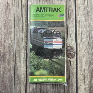 Vintage AMTRAK National Train Timetables October 1984 - April 1985.